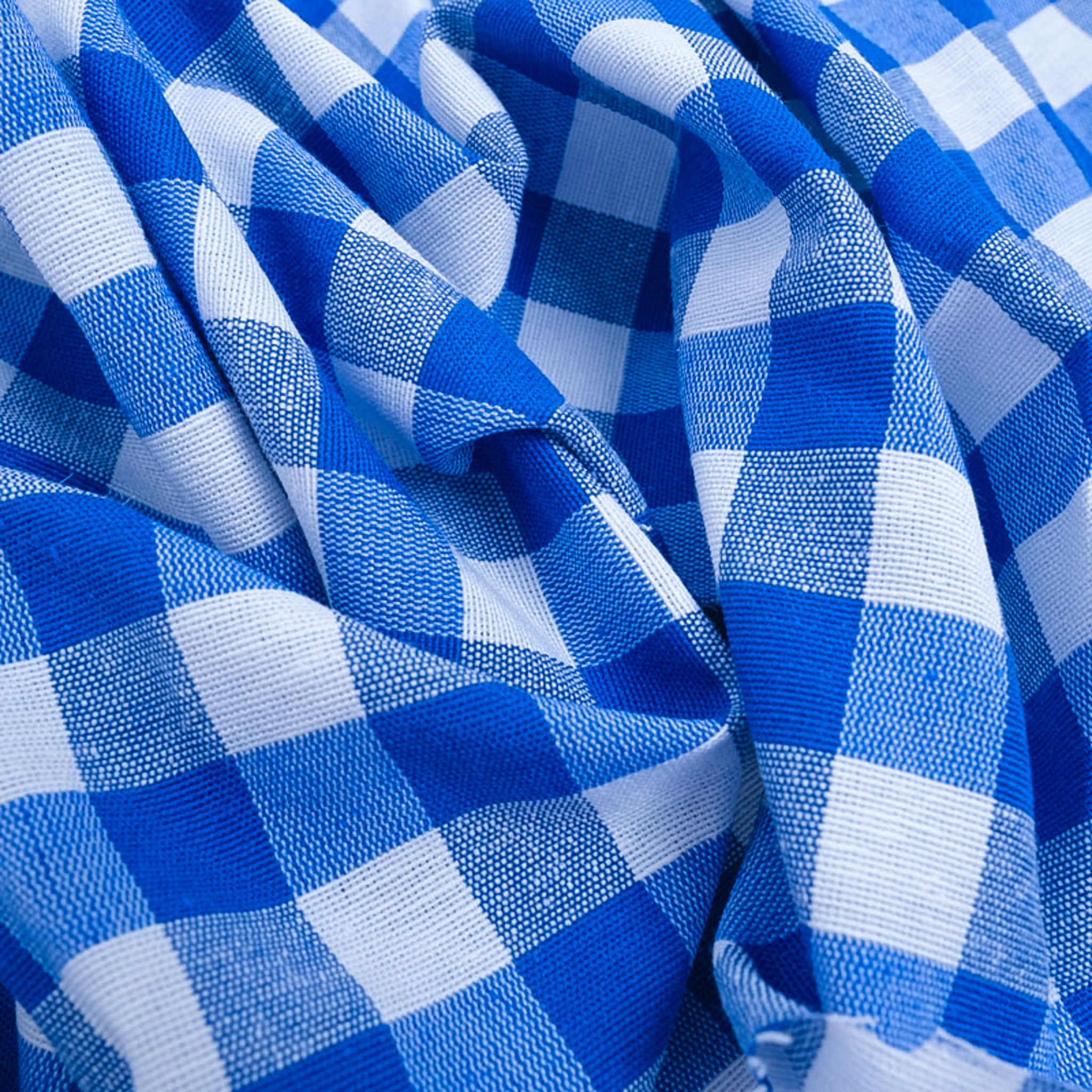 Vichy Grande Largeur Bleu Royal - Maison Klem